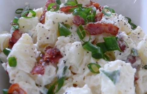 Potato salad mixed