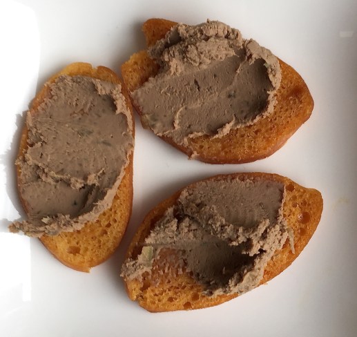 Chicken Pate on Gluten-Free Crackers